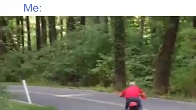 FUNNY! When your friends calls you for beer | He jumped on a broken bike.