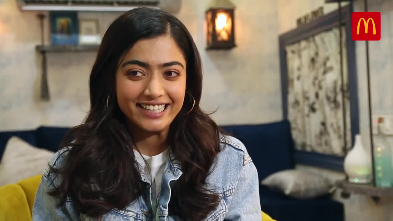 Rashmika Mandanna Mcdonalds Mcspicy BTS