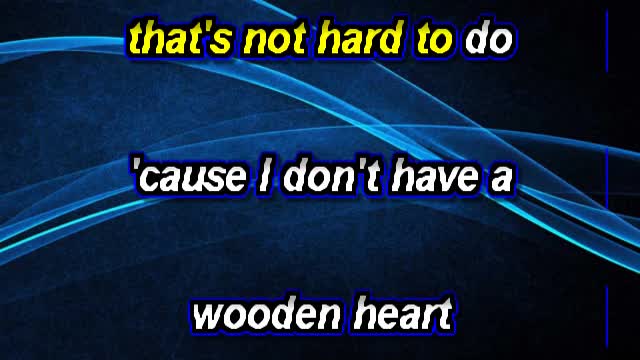 kbkaraokeking wooden heart elvis