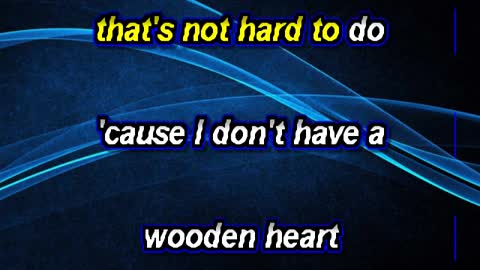 kbkaraokeking wooden heart elvis