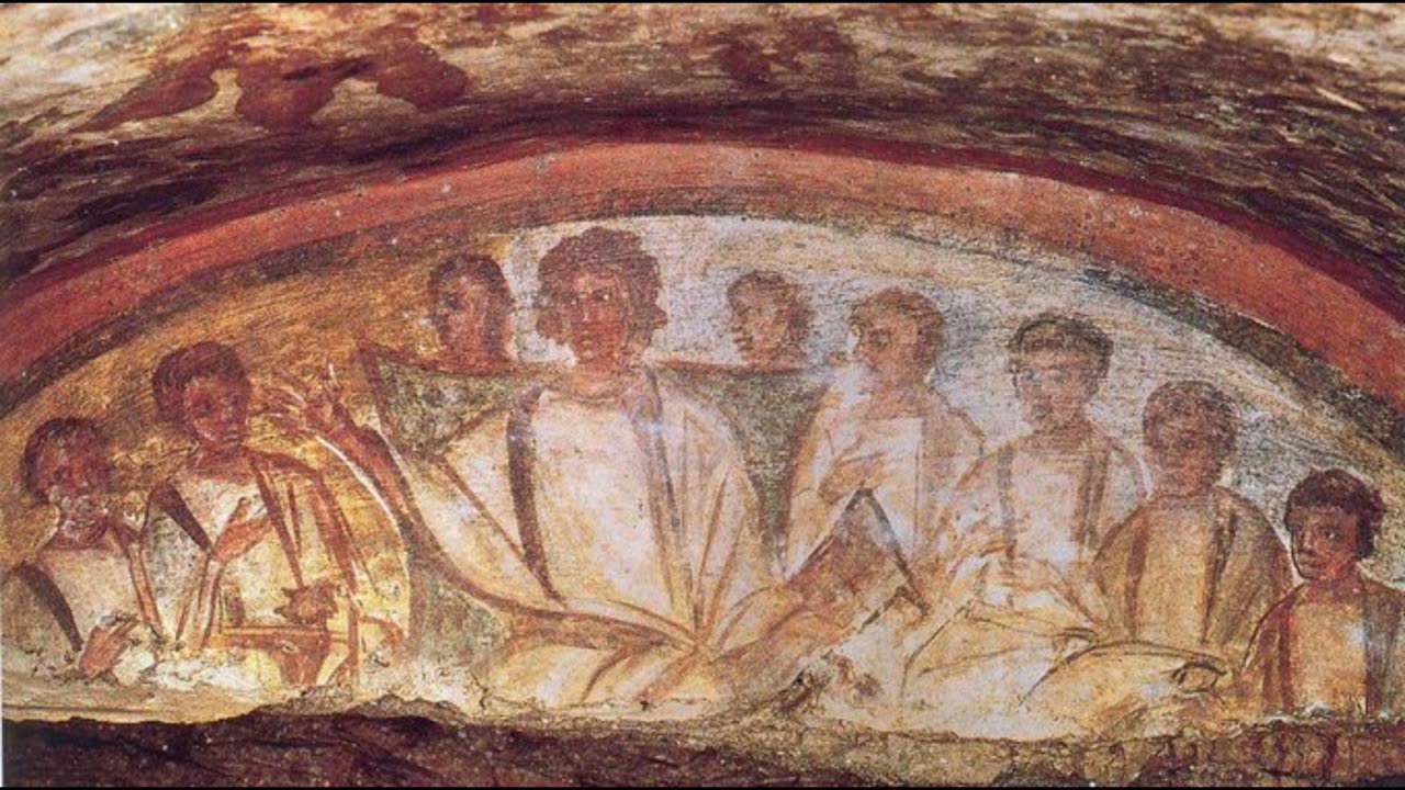 2nd Century A.D. Pictures of Jesus with the 12 disciples & Mother Mary with Baby Jesus
