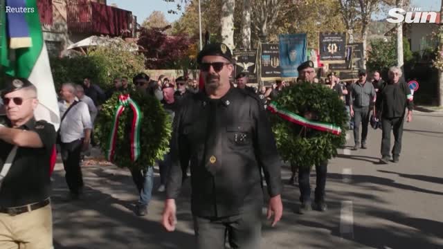 Thousands neo-fascists mark centenary of Mussolini's March on Rome