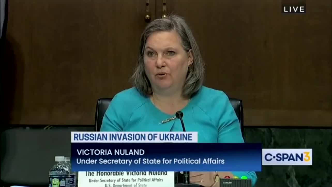 Under Secretary of State for Political Affairs Confirms 'Biological Research Facilities' In Ukraine