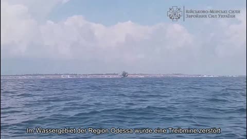 Im Wassergebiet der Region Odessa wurde eine Treibmine zerstört