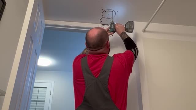 Make sure you keep your drywall cut outs when running cables