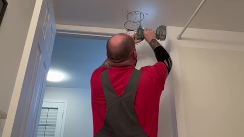 Make sure you keep your drywall cut outs when running cables