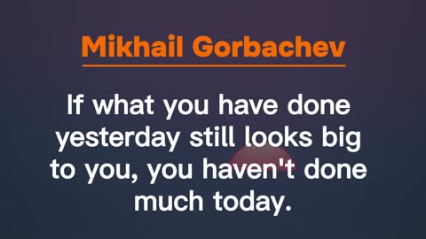 Mikhail Gorbachev Motivational Lines || True Line || Motivation Speaker || status Video