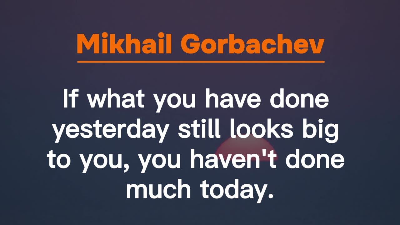 Mikhail Gorbachev Motivational Lines || True Line || Motivation Speaker || status Video