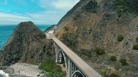 The big creek bridge connecting highway