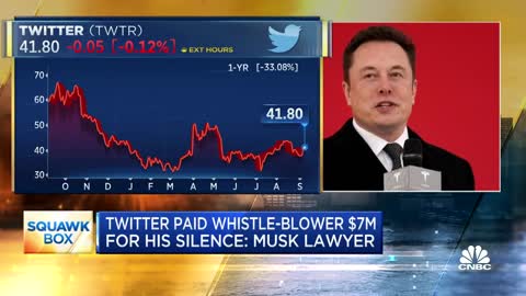 Elon Musks Lawyers Say Twitter Paid Whistleblower $7 Million to Stay Quiet