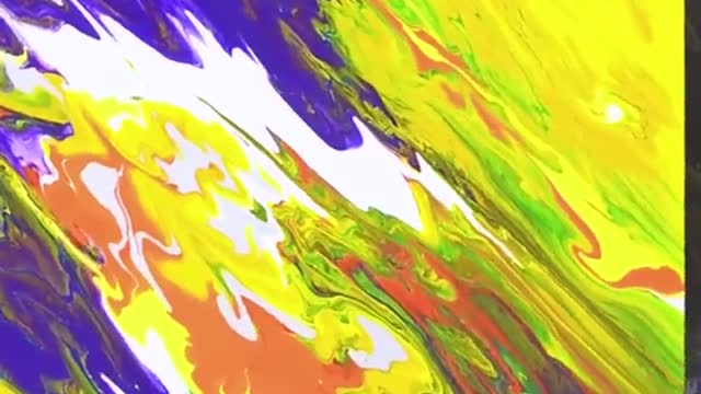 Super decompression of charming fluid painting