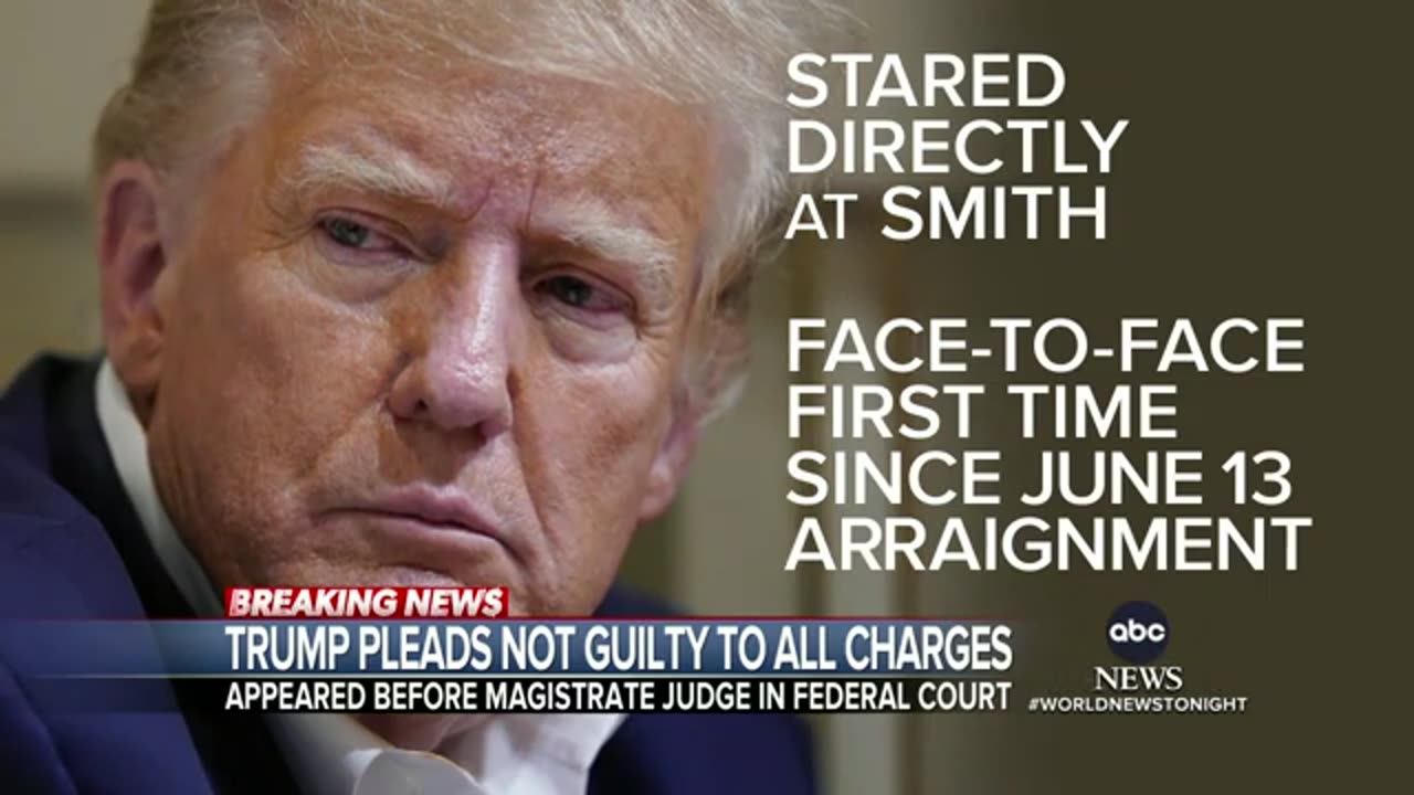 Trump pleads not guilty to conspiring to overturn 2020 election
