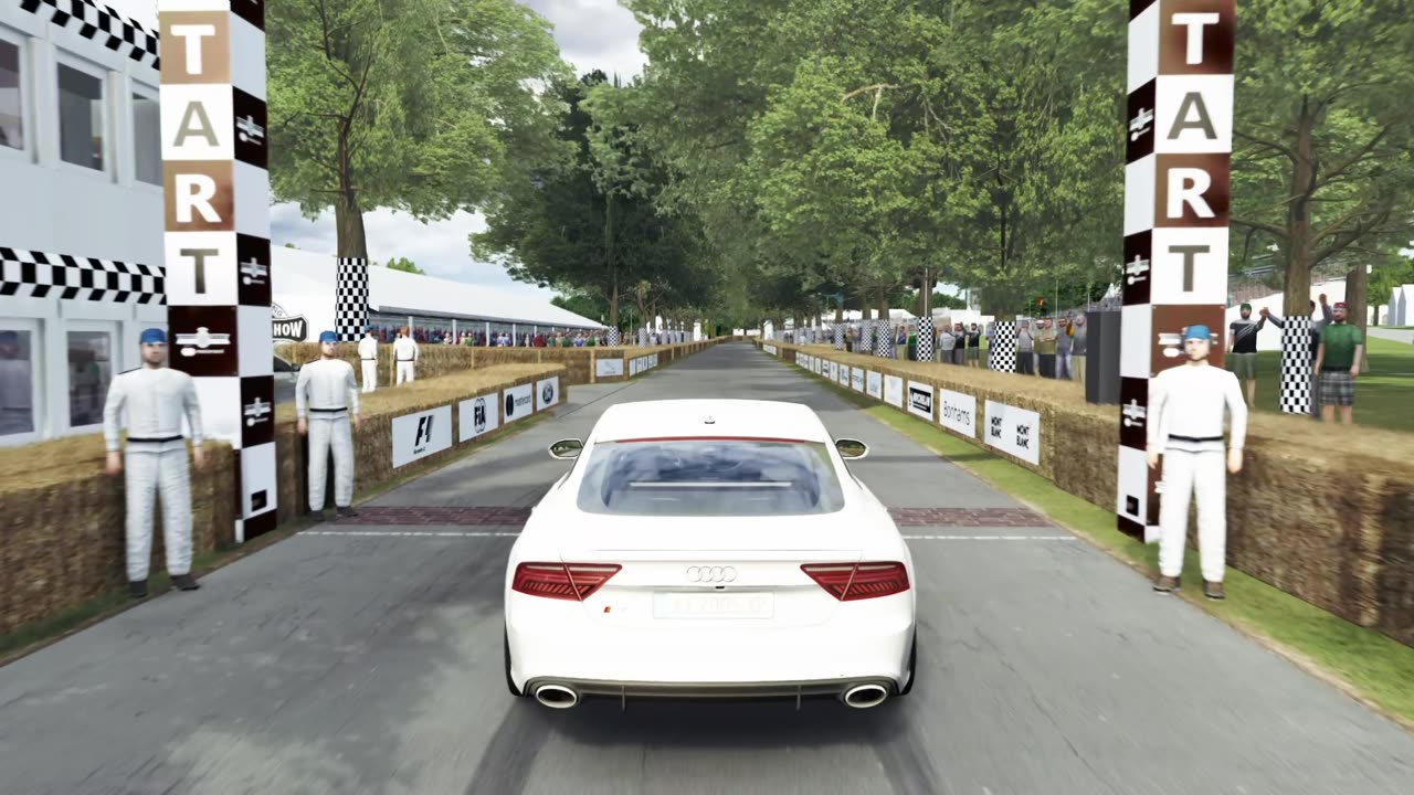 Assetto Corsa | Audi RS7 Exhaust Crackles | GoodWood | Logitech G25