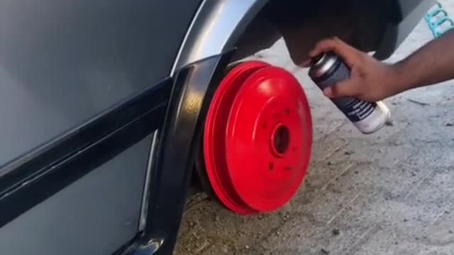 It's too convenient to spray paint.