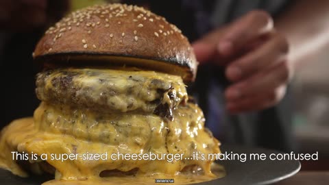 Double Stuffed Cheeseburger | Cheese Burger Explosion!