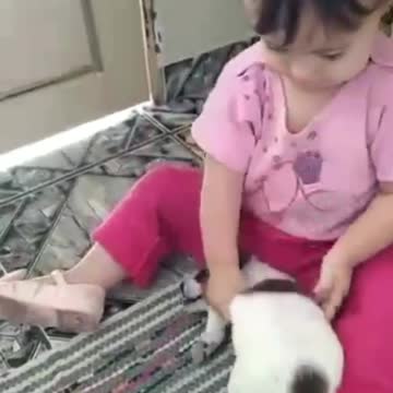 Simply she loves that dog!♾