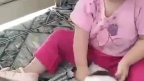 Simply she loves that dog!♾
