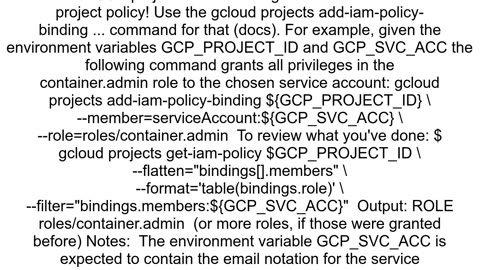 Adding roles to service accounts on Google Cloud Platform using REST API