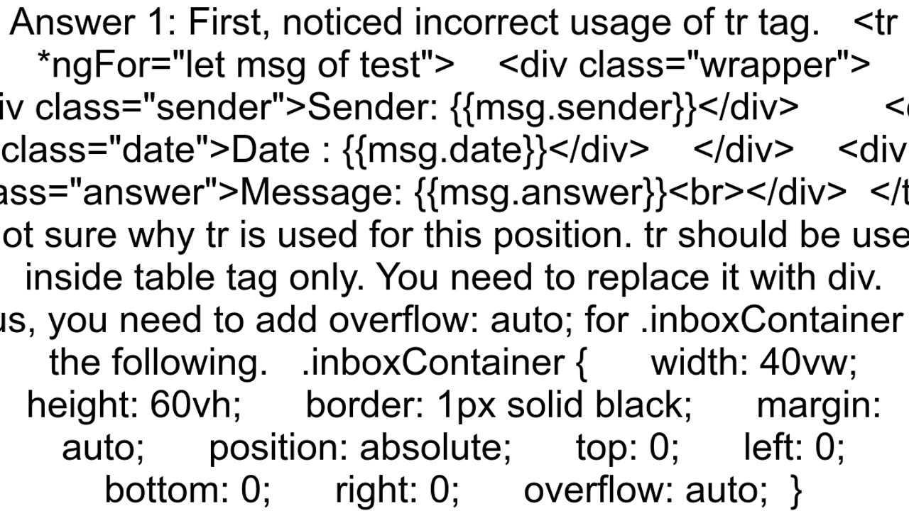 Angular scrollable div