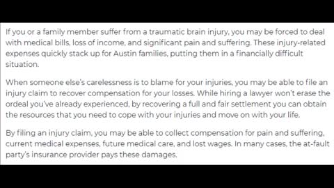 Traumatic Brain Injury Lawyers Austin