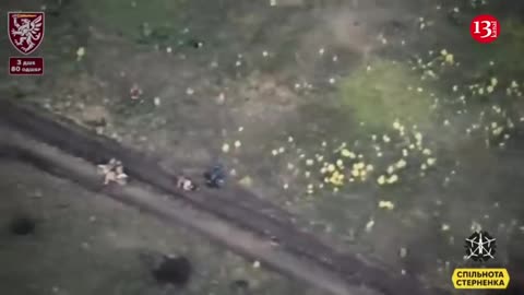 Drone put into difficult situation advancing Russians on motorcycles - they abonded wounded, fled