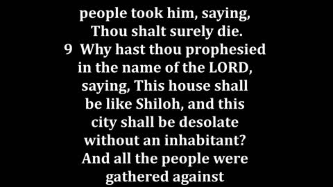 Jeremiah 26 King James version