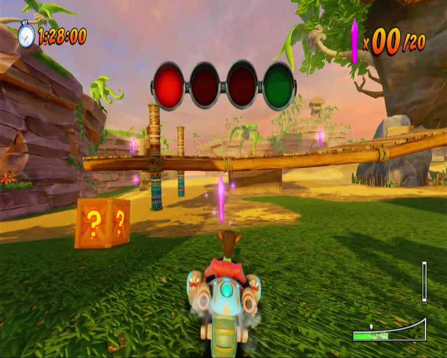 Crash Team Racing Nitro Fueled - Skull Rock Crystal Challenge Game play (Nintendo Switch 720p)