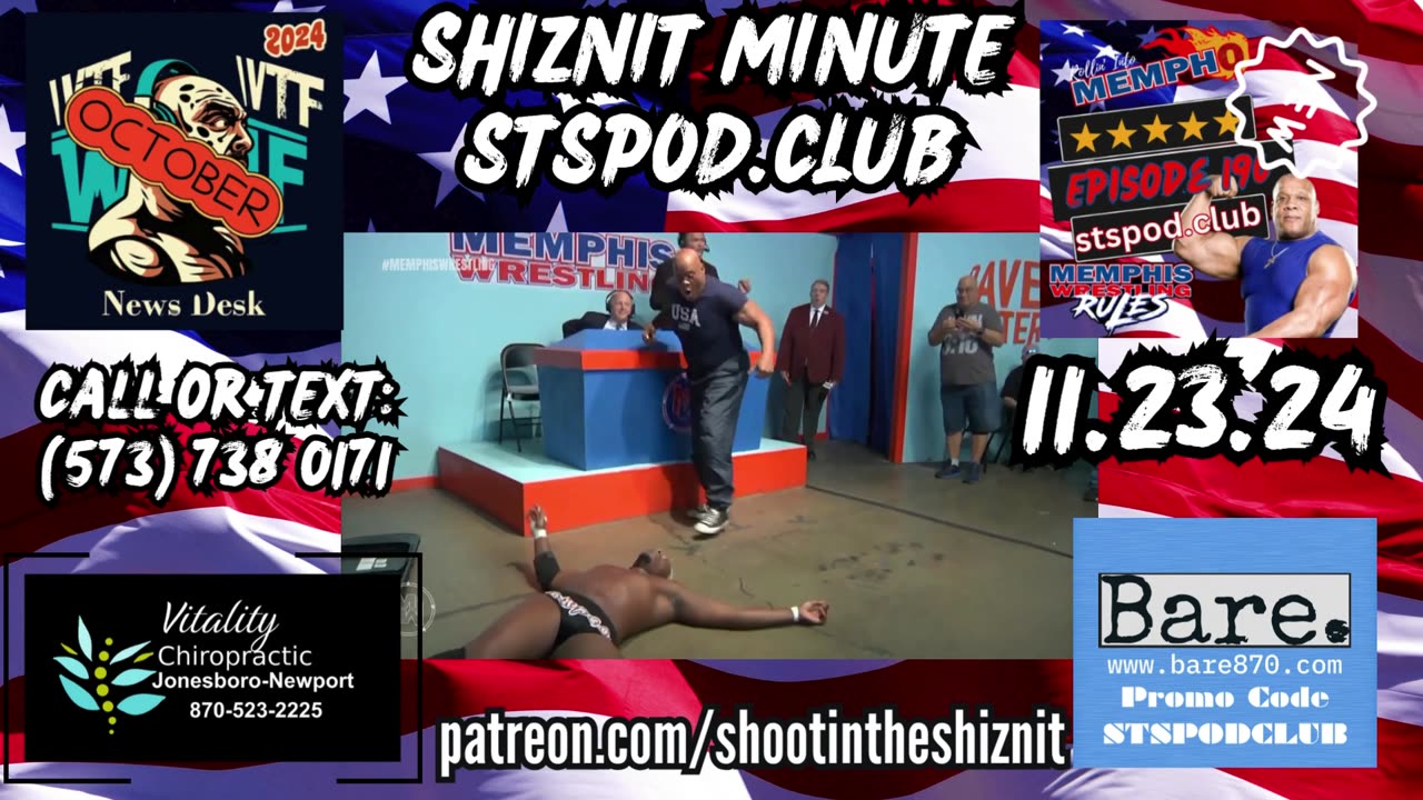 SHIZNIT MINUTE 11.23.24-BT TALKS MEMPHIIS WRESTLING!