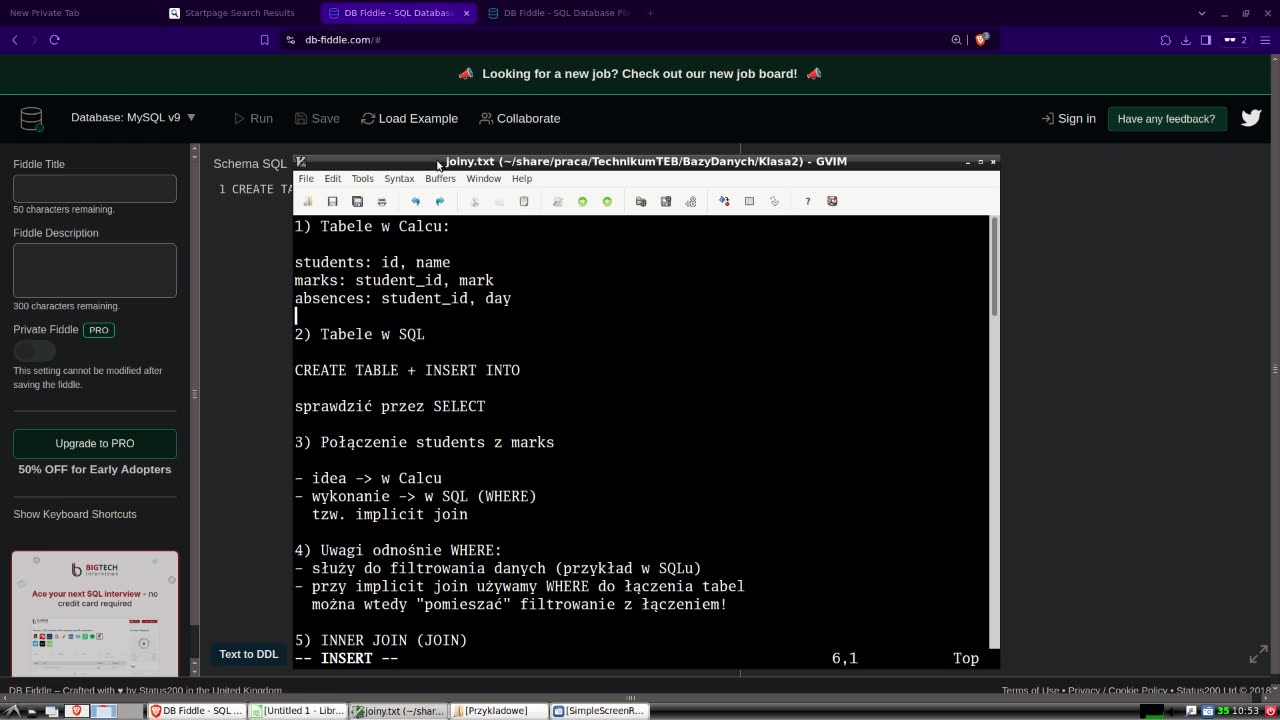 SQL: JOINy cz. 1 Wprowadzenie