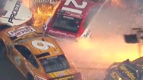 HUGE RACING CAR CRASH!! #shorts