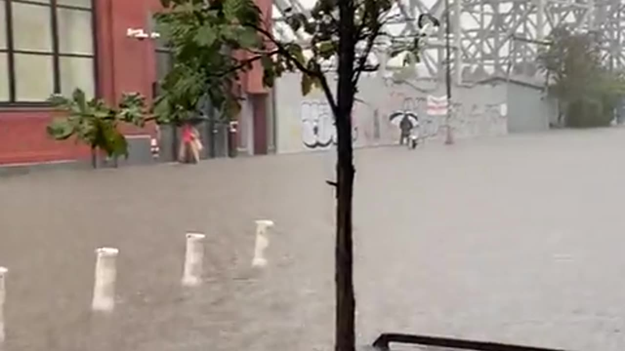 Update in NYC, people still take the metro in knee deep water in order to get to work.