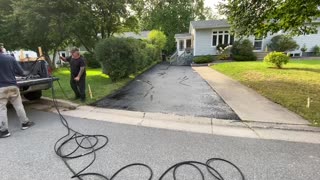 Professional Asphalt Spray Sealing: “The Narrow One” Top Coats Pavement Maintenance