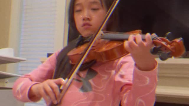 First impression of second child learning piano