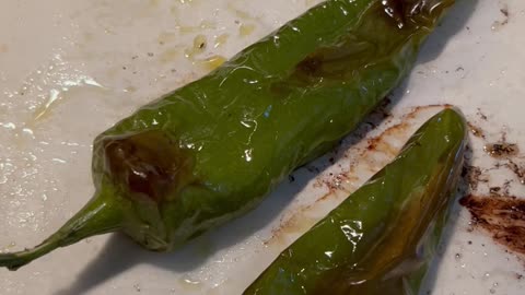 Roasting chiles
