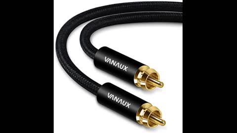 Review: RCA Extension Cable(6.6ft/2m) EMK RCA Male to Female Cable Gold Plated Copper Shell Hea...
