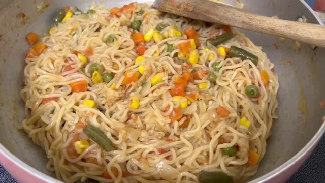 Sunday Special Mouth Watering Yummy Masala Noodles BY FOOD PIXEL