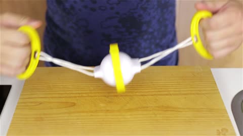 Insane gadget that scrambles egg inside the shell!