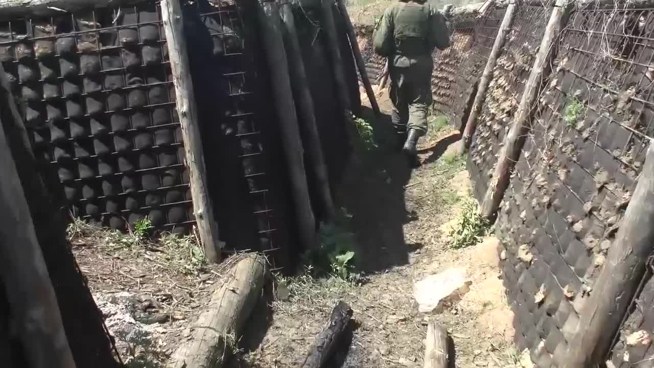 Tour in Captured Trenches from Armed Forces of Ukraine