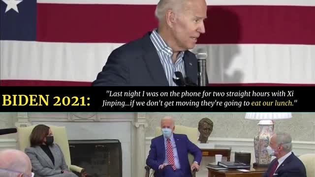 So, essentially 2021 Biden is saying Trump was correct?