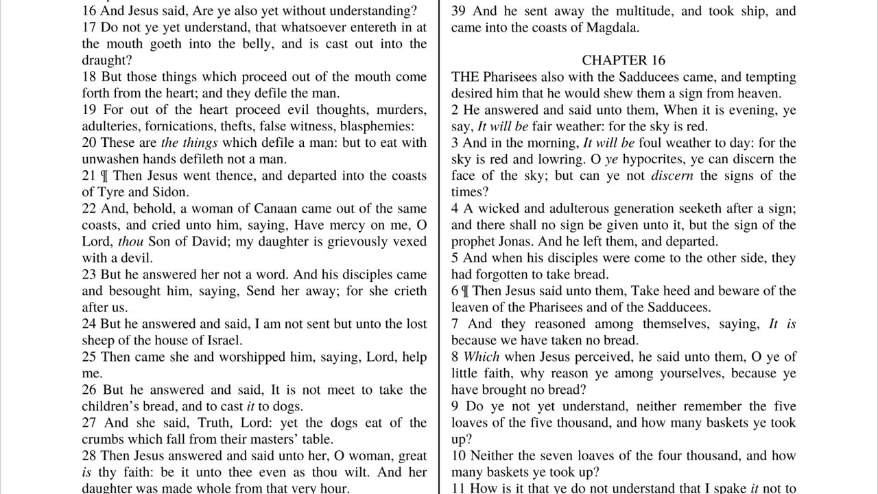 Matthew 15 Teaching Holy Scripture Bible What Book is he Talking About?