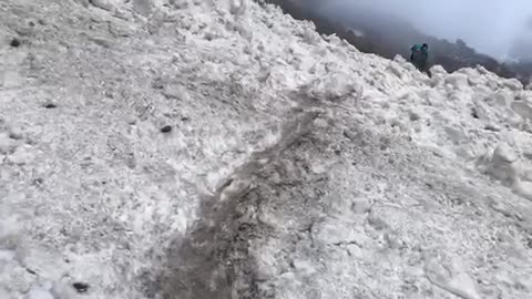 Himalayan trekking avalanche Nature doesn't allow humans easily.
