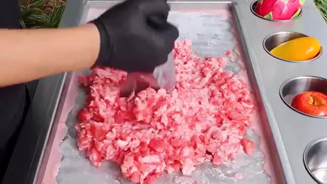Colorful Jelly ice cream street food