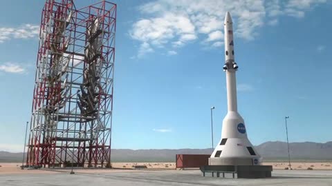 NASA Orion Launch Abort System Test: Mastering Attitude Control Motor | High Angle View