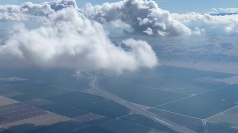 Flying Through the Clouds on a Gorgeous Day