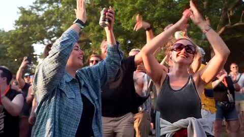 Thousands descend on UK music festival