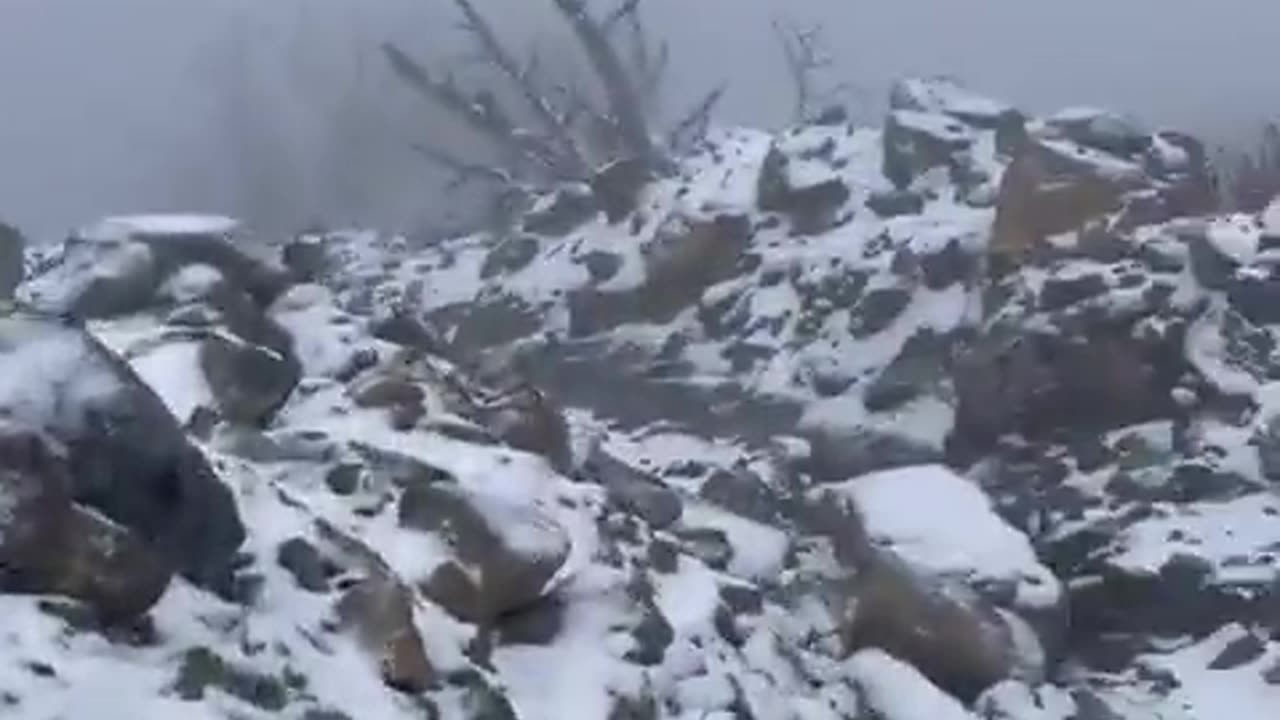 Snow fall in Oman for the first time in history