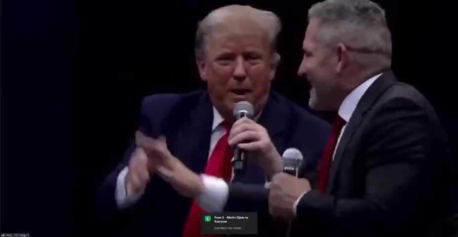 PRESIDENT DONALD J. TRUMP MAKES A SURPRISE APPEARANCE AT THE 10X GROWTH CONFERENCE - 03/25/2022