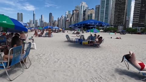 🇧🇷BRAZİL Balneario Camboriu Beach Best Travel Walk Tour 🌴