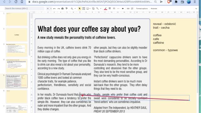 20220406 L02 - coffee personality