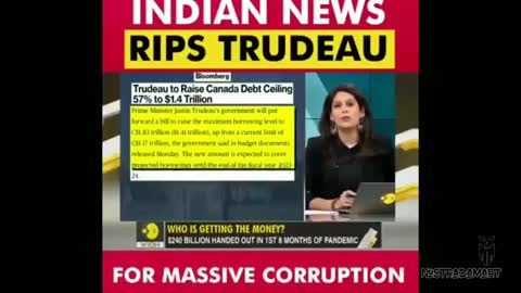 La télé indienne dénonce Justin Trudeau (VF)